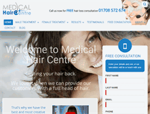 Tablet Screenshot of medicalhaircentre.com